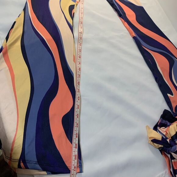 WOMEN'S CHERRY MELLOW PSYCHEDELIC SET OF PANTS AND TOP SIZE SMALL JUVENILE STYLE - Picture 2 of 11